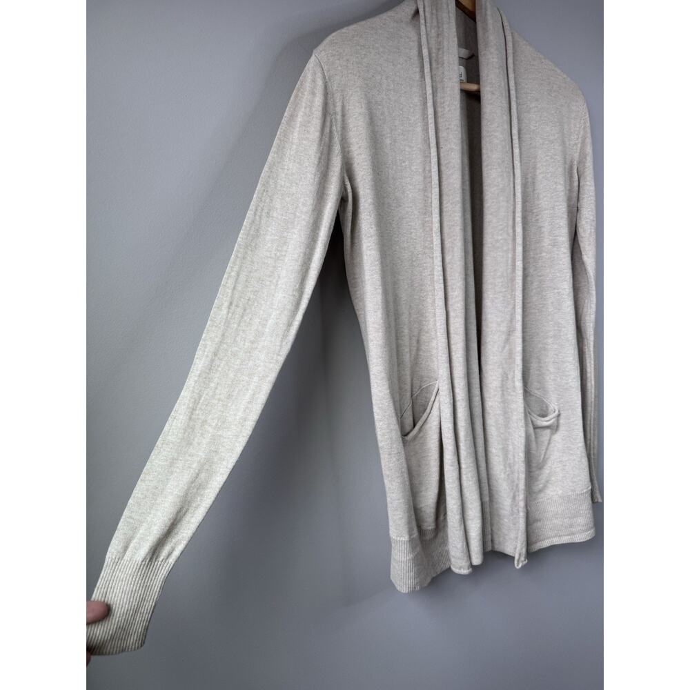 Aritzia Wilfred Womens Size S Open Front Longline Cardigan Sweater Silk Cashmere - Picture 2 of 8